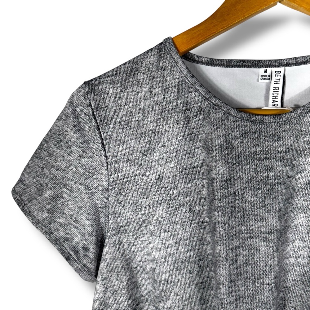 Beth Richards x FP Knot Swim Tee Rash Guard, Grey Heather, Size Medium - Picture 5 of 15